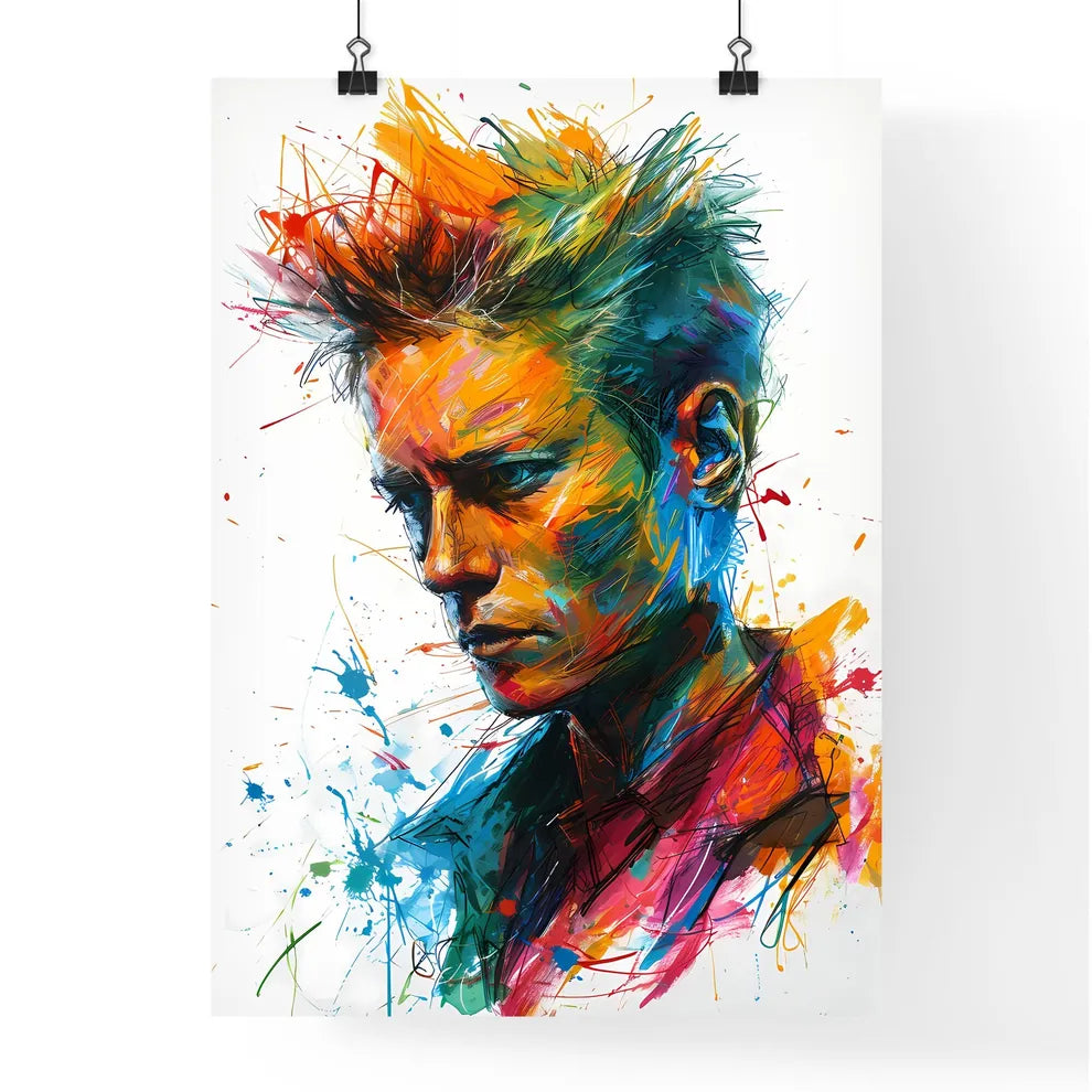 A Poster of Knut Hebstreit drawing - A Man W Poster