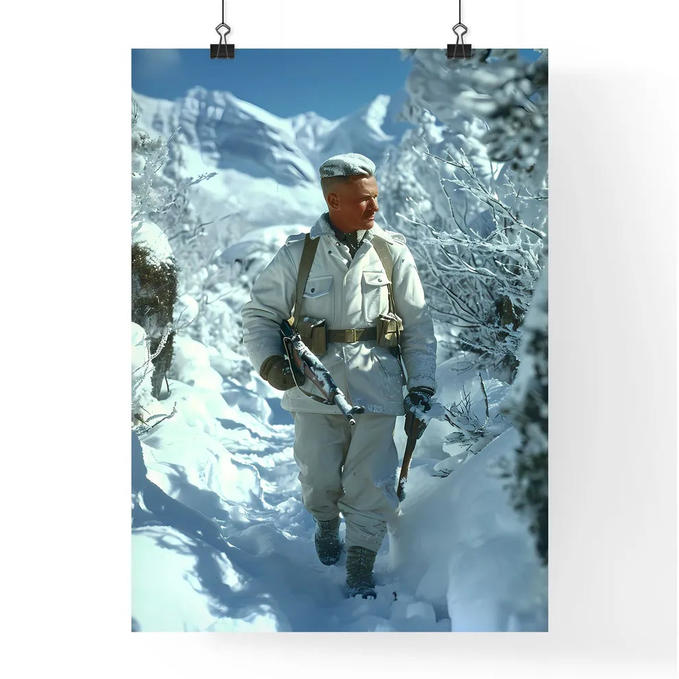 A Poster of Winter War 1939 - A Man In A W Poster