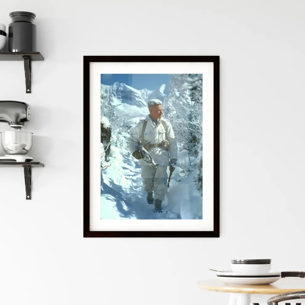 A Poster of Winter War 1939 - A Man In A W Framed Print