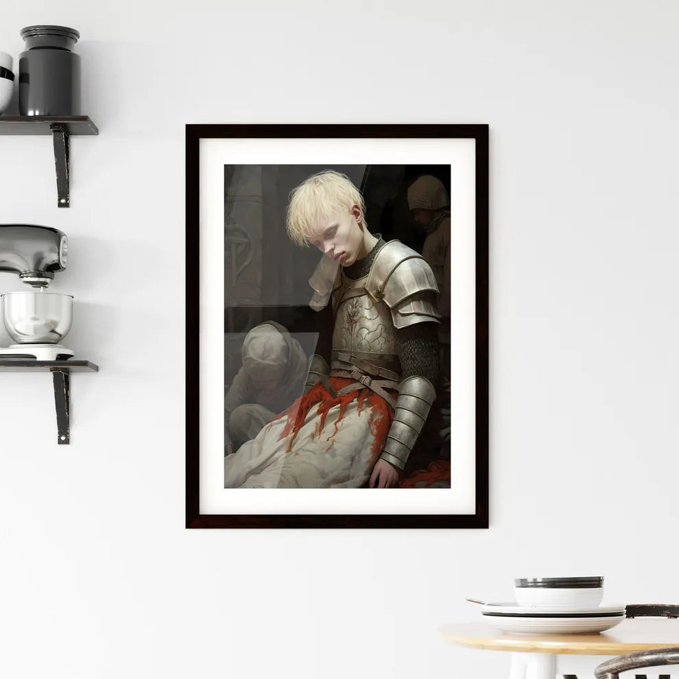 A Poster of The tragic death of the albino b Framed Print