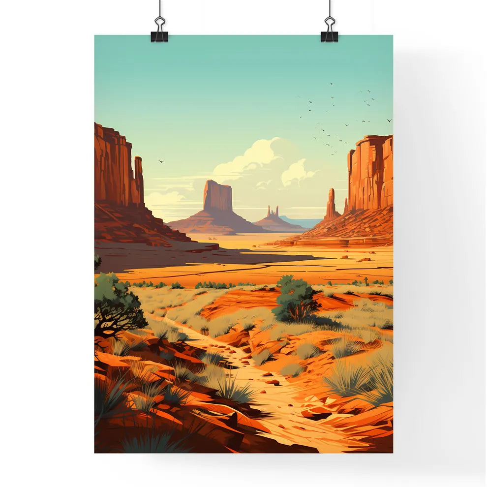 A Poster of Monument Valley Natinal Park - A Poster