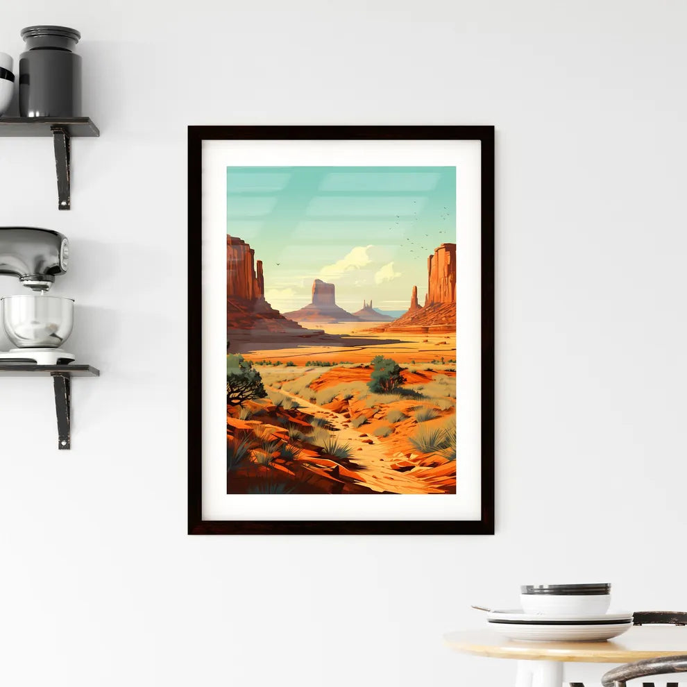A Poster of Monument Valley Natinal Park - A Framed Print