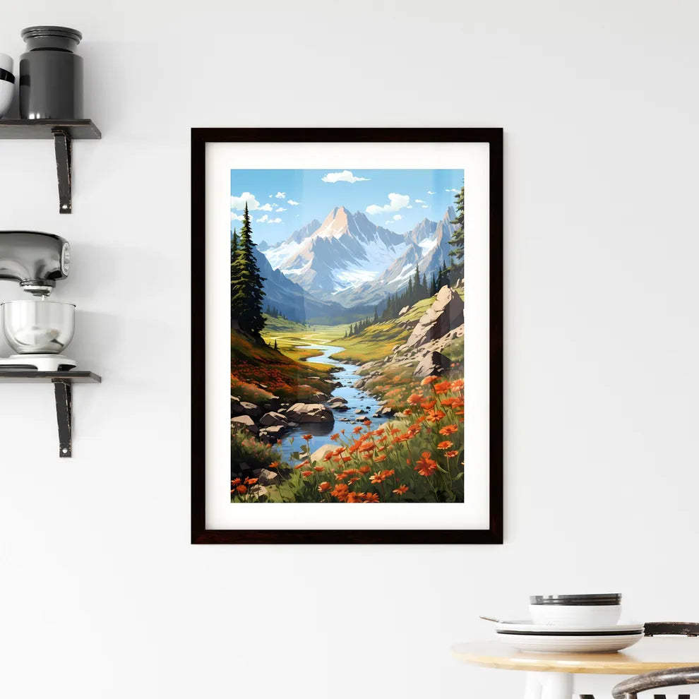 A Poster of Rocky Mountain National Park - A Framed Print