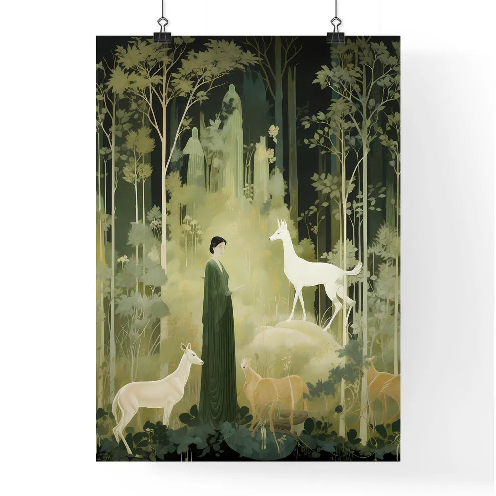 A Poster of the large tapestry and its green colors  Poster