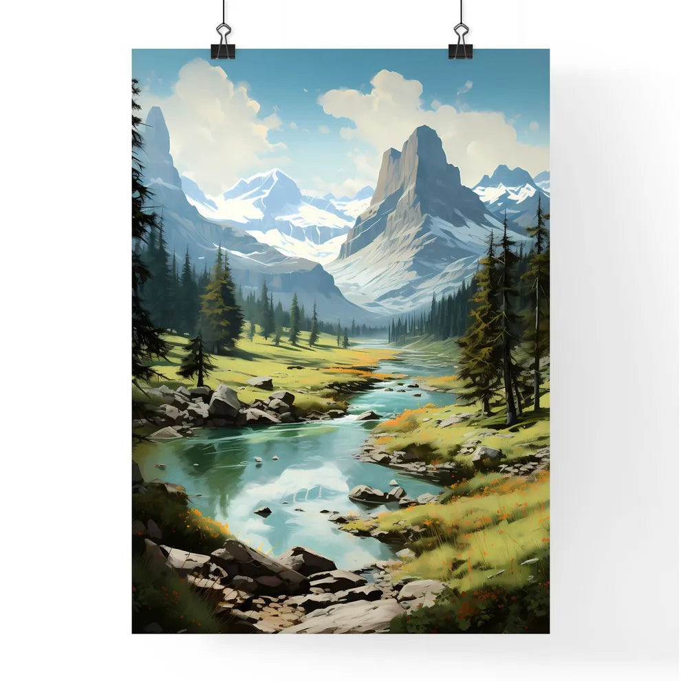 A Poster of Yoho National Park - A River Run Poster