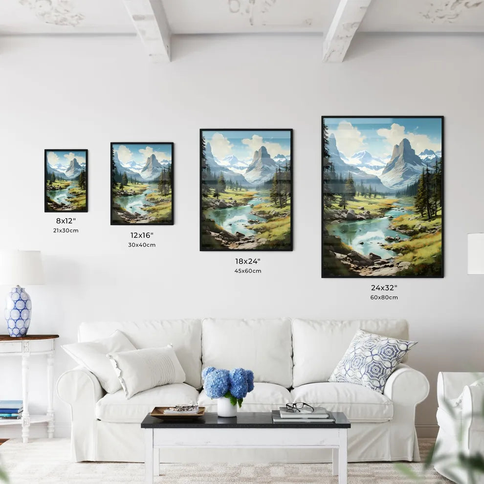 A Poster of Yoho National Park - A River Run - Kitchen Hangings
