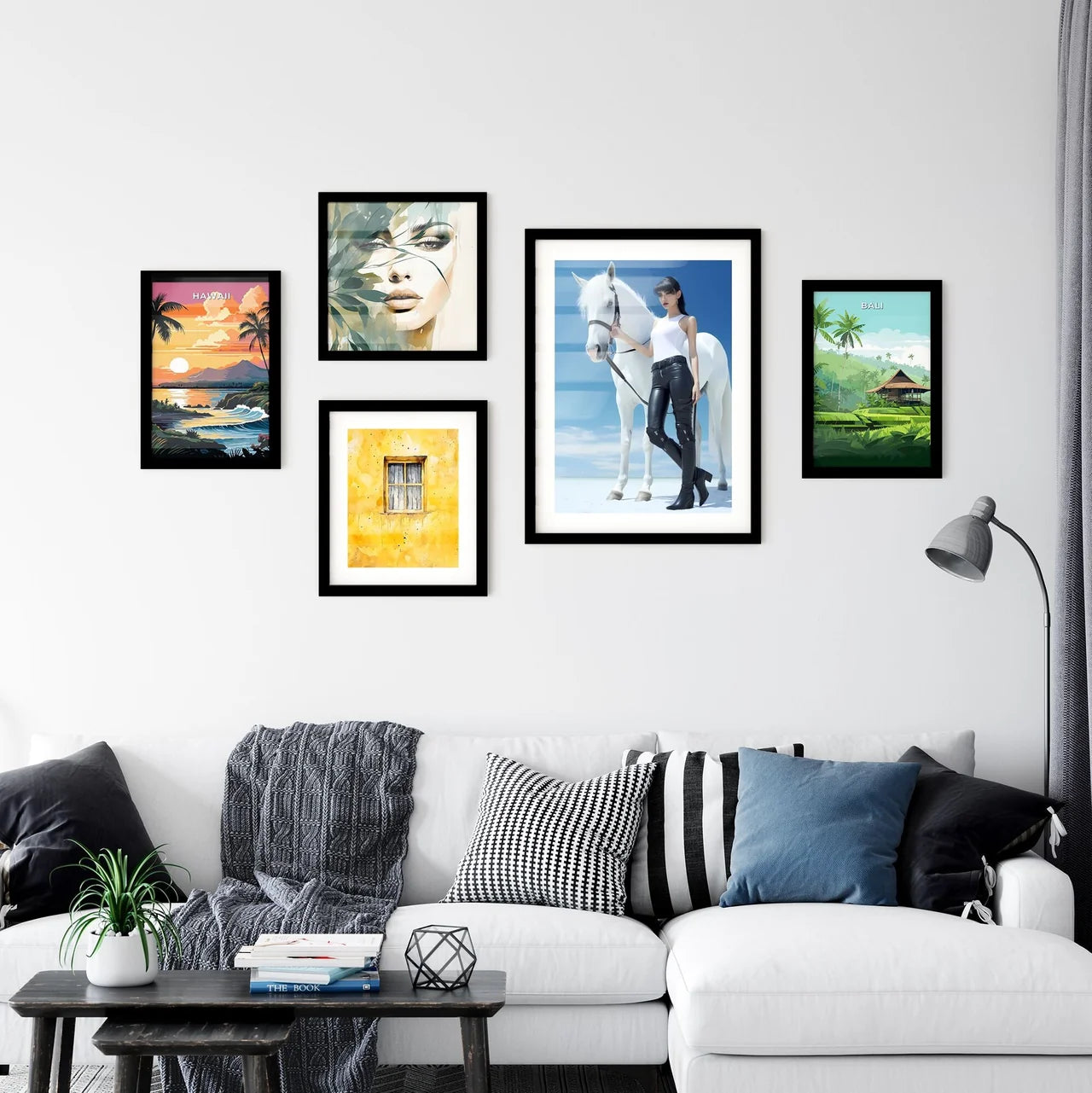 A Poster of a woman in black stiletto boots  Art Print