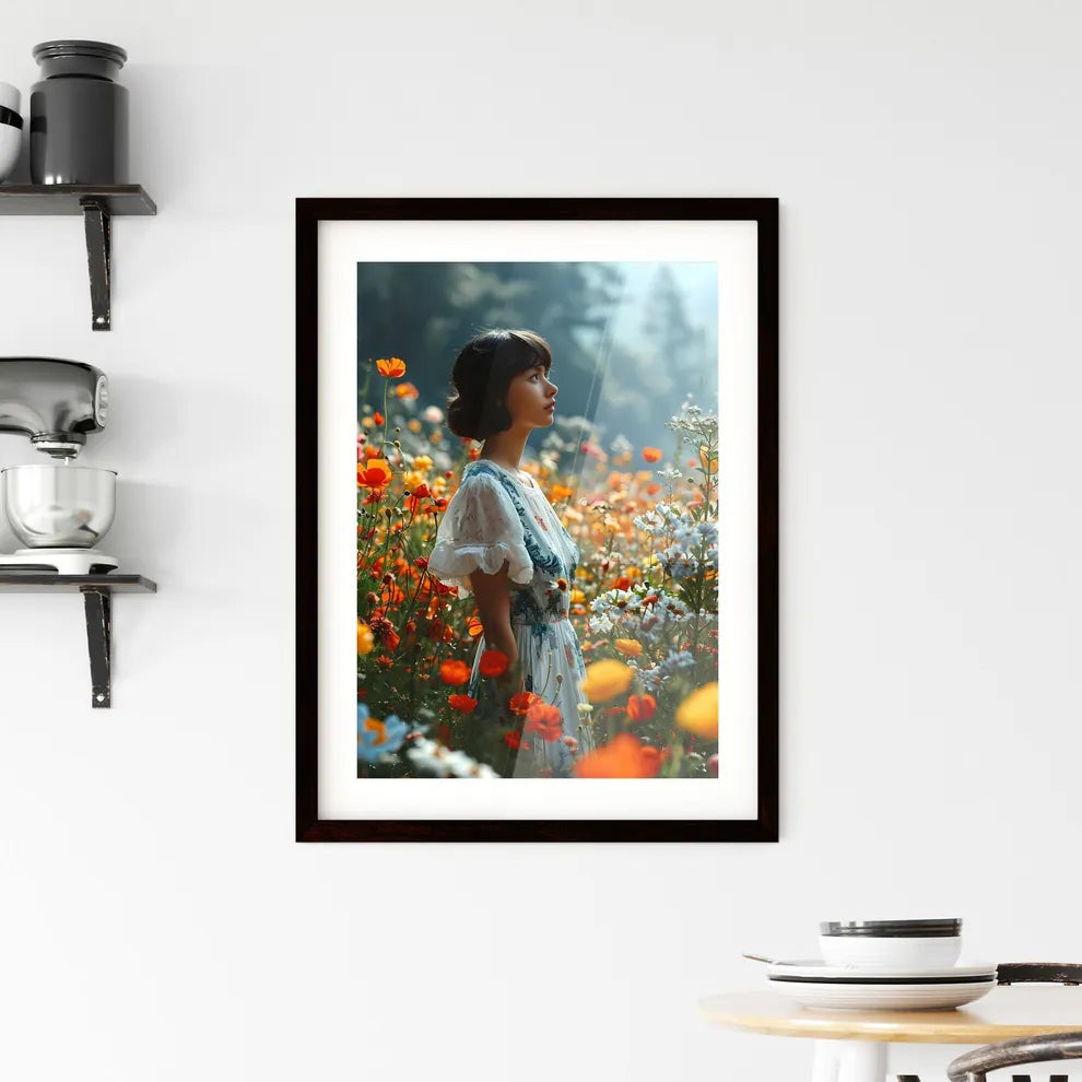 A Poster of american fashion magazine styled Framed Print