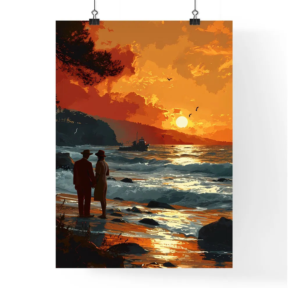 A Poster of paper art style illustration - A Poster