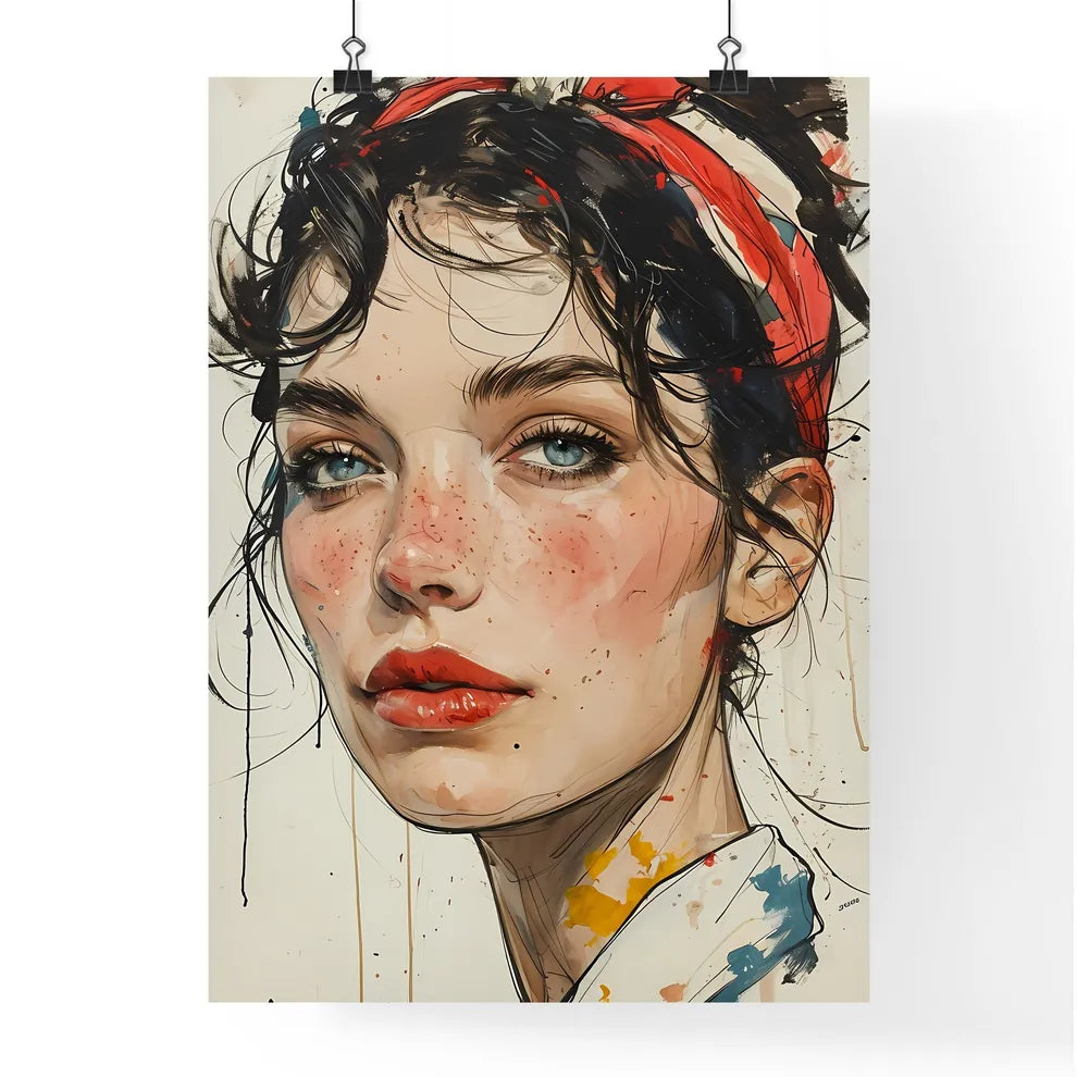 A Poster of a quirky lady has a secret - A P Poster