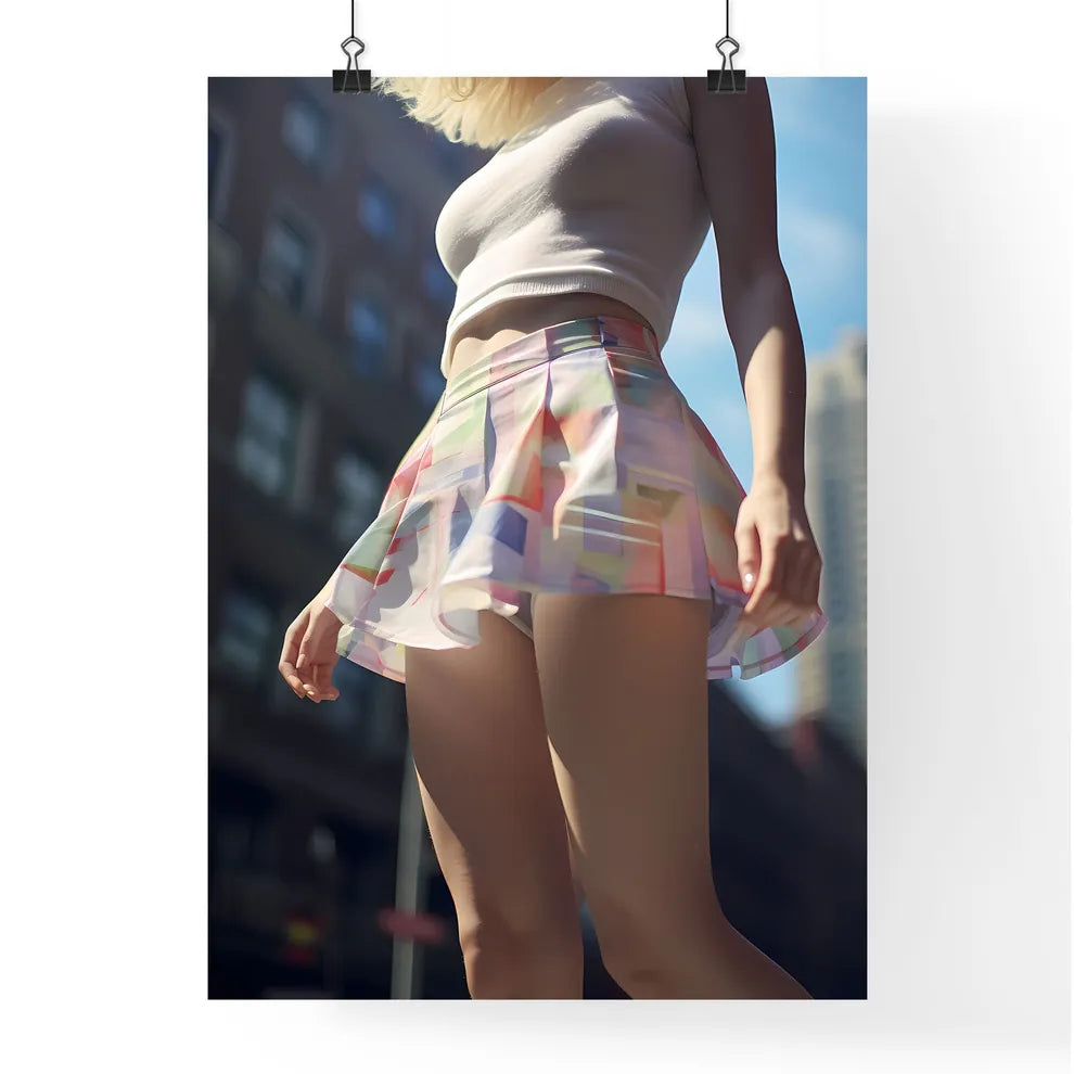 A Poster of Office lady extreme closeup - A  Poster