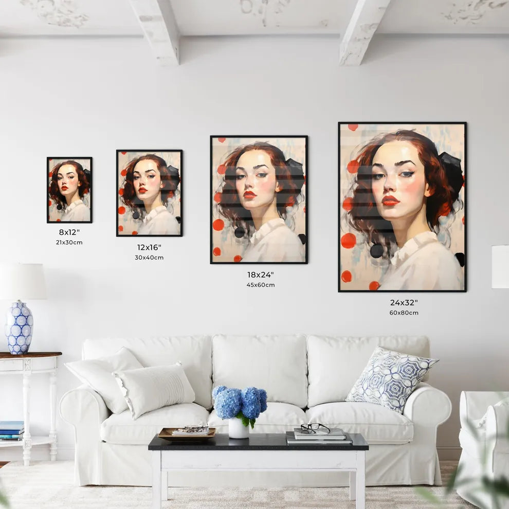 A Poster of young glamorous woman - A Woman  - Kitchen Hangings