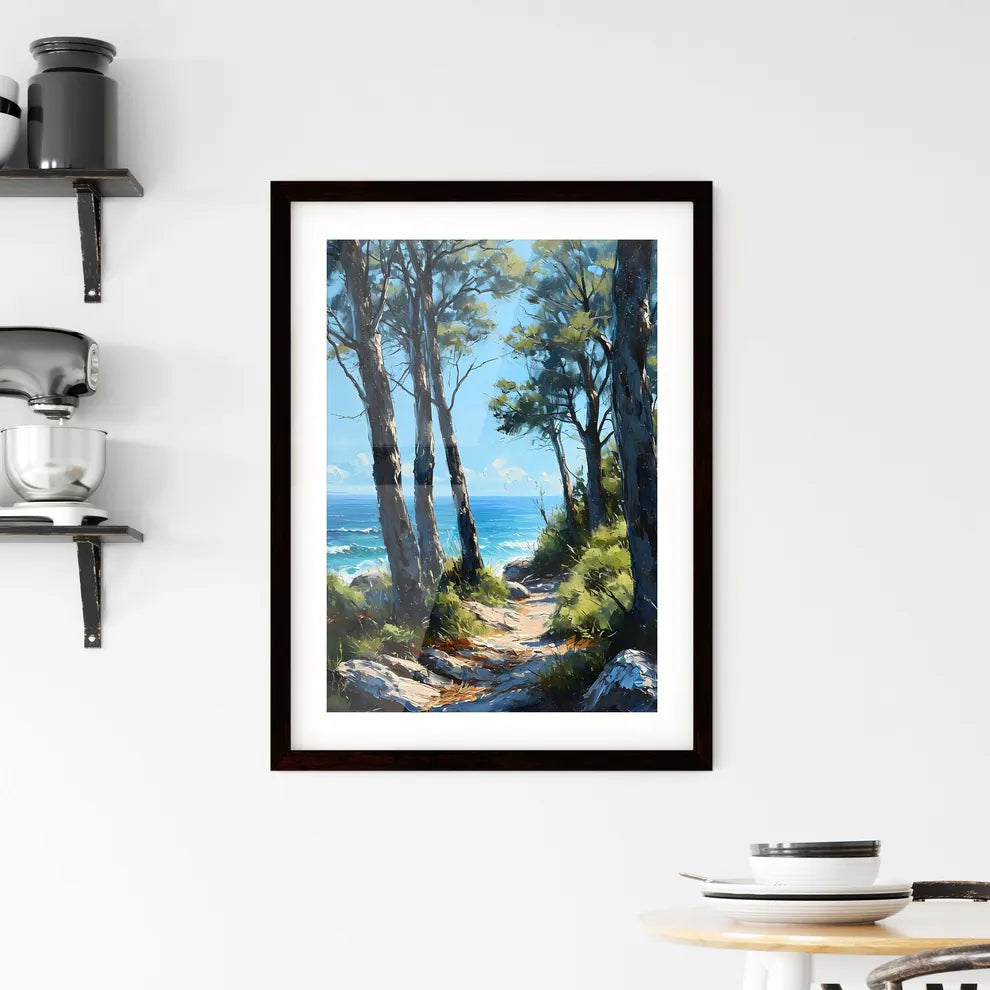 A Poster of Virginia Beach Virginia Art Sket Framed Print