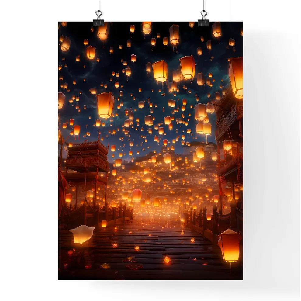 A Poster of Celebration scene with 100 lante Poster