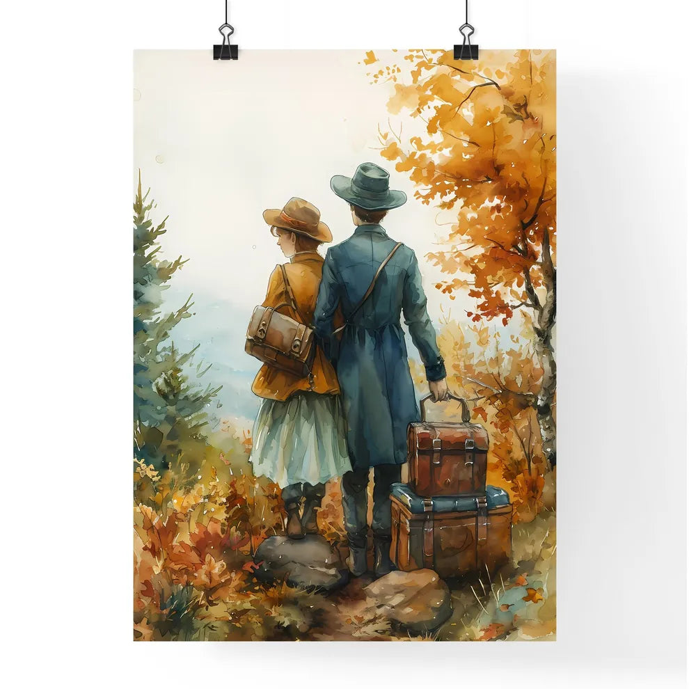 A Poster of travelers for the tshirt - A Man Poster