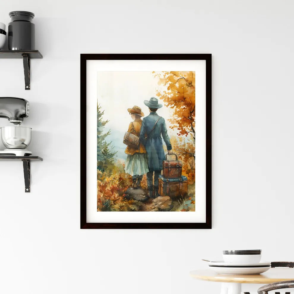 A Poster of travelers for the tshirt - A Man Framed Print