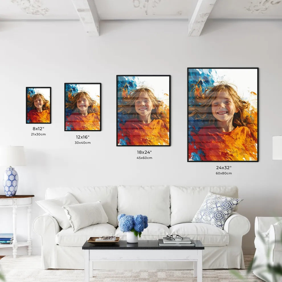 A Poster of t-shirt design of abstract smili - Kitchen Hangings