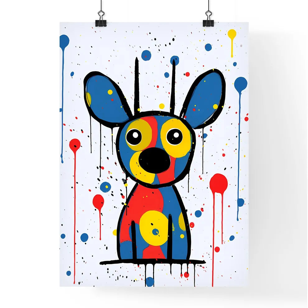 A Poster of minimalist pig art  Poster