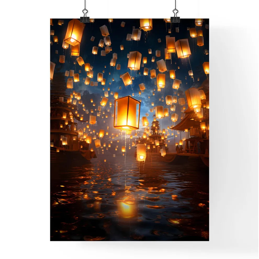 A Poster of Celebration scene with 100 lante Poster