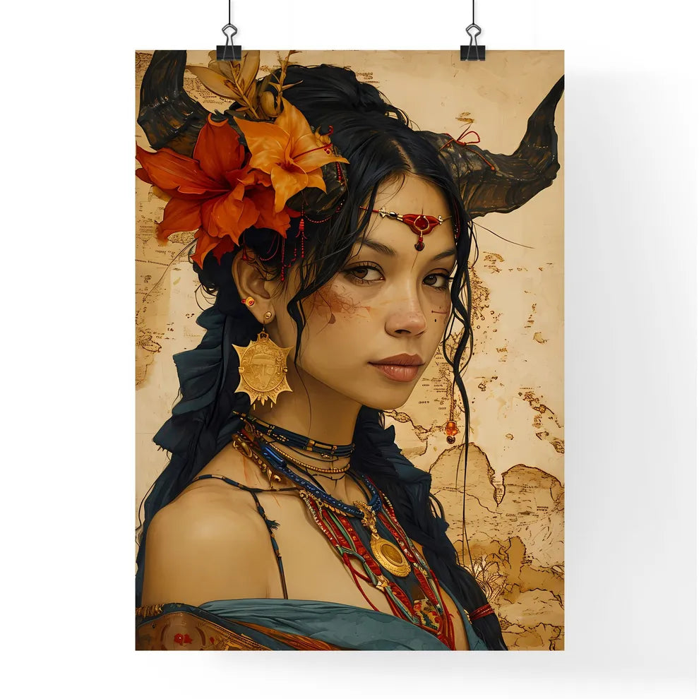 A Poster of a quirky lady has a secret - A W Poster