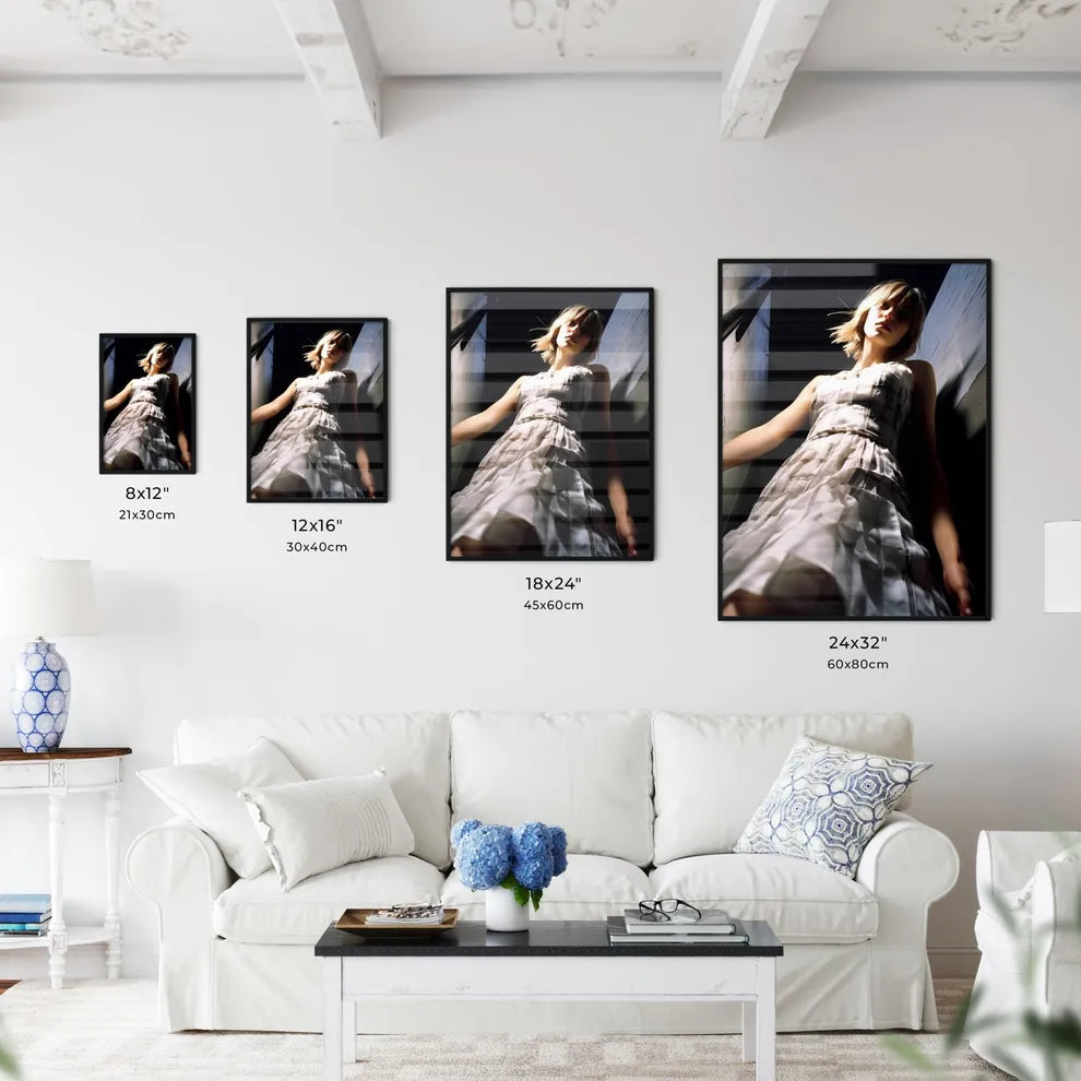 A Poster of A girl in a light dress - A Woma - Kitchen Hangings