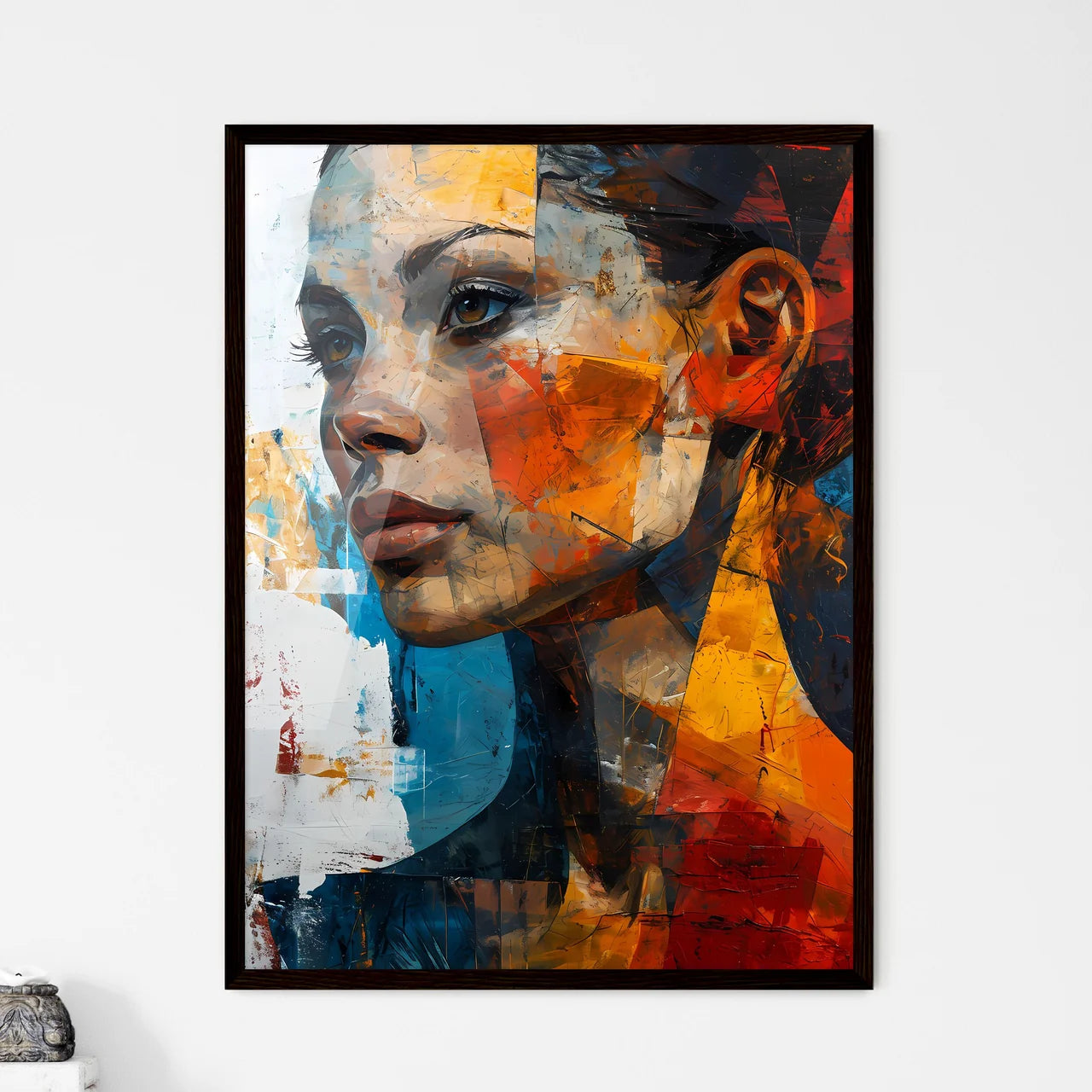 A Poster of a painting of a woman - A Painti - Framed Art Print