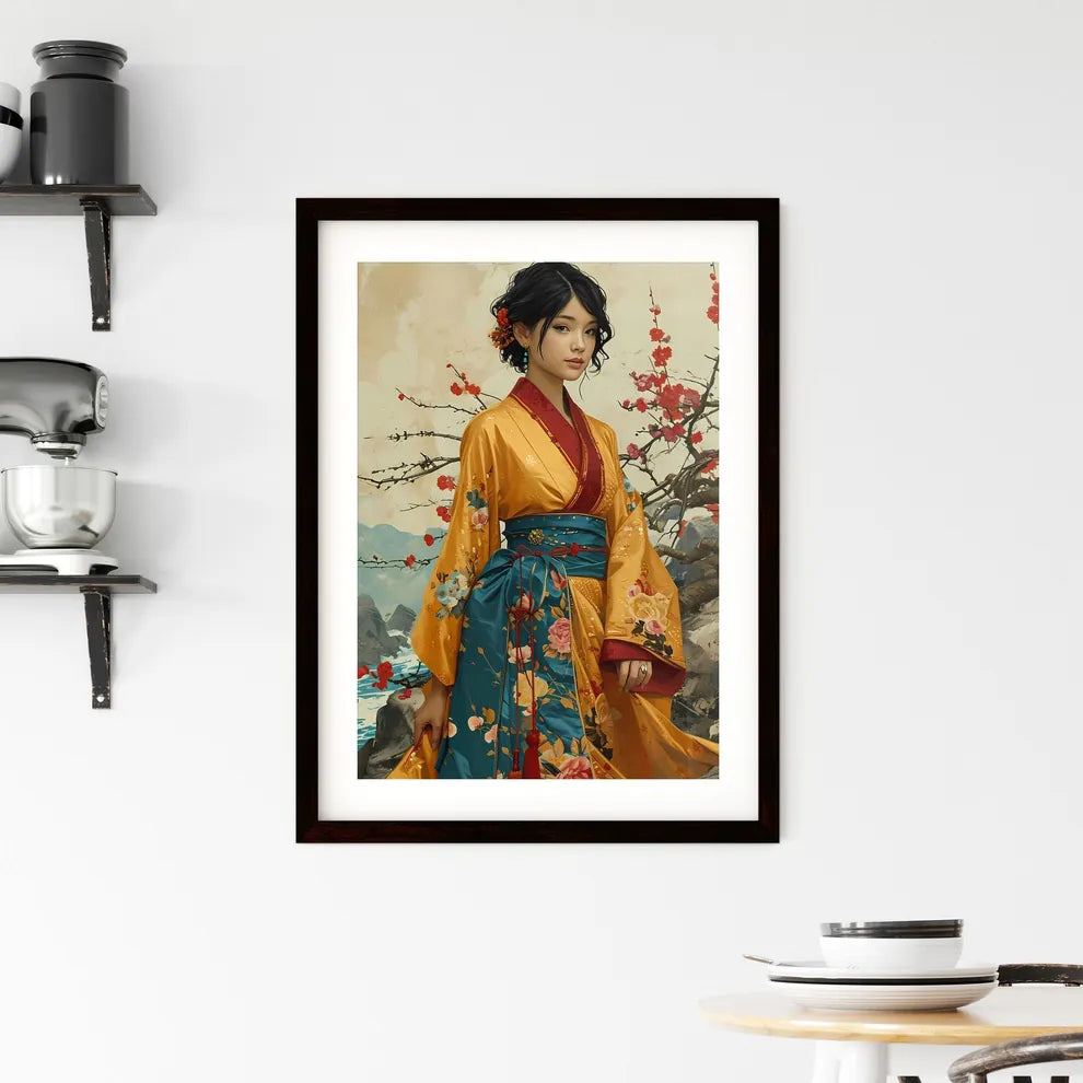 A Poster of american fashion magazine styled Framed Print
