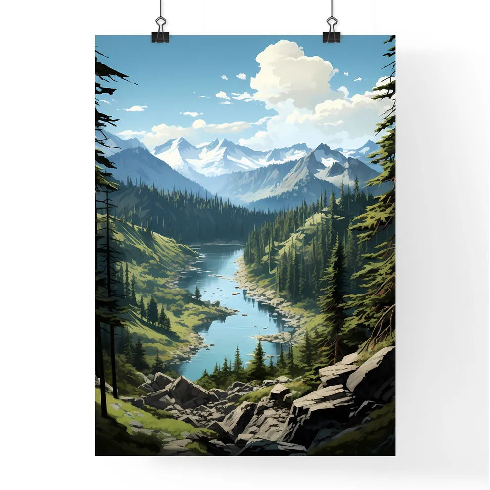 A Poster of Whistler National Park - A River Poster