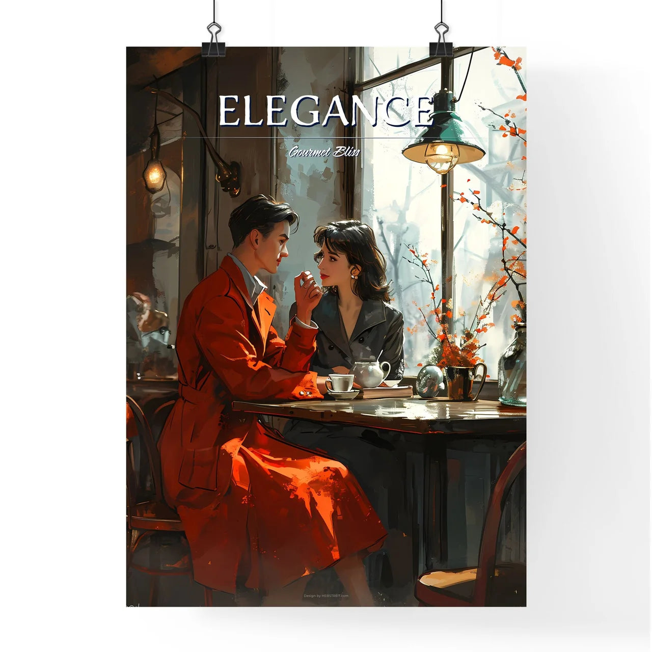 A Poster of paper art style illustration - A Poster