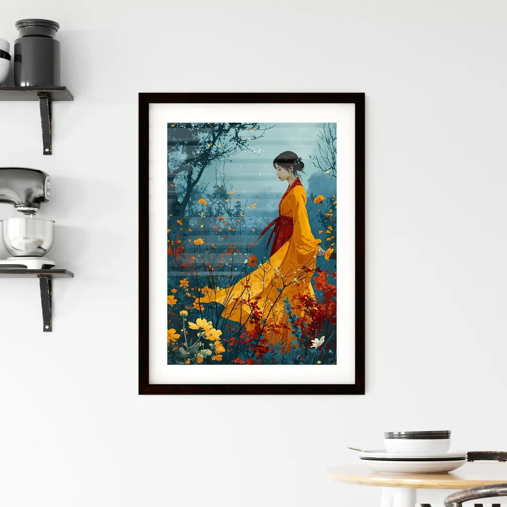 A Poster of american fashion magazine styled Framed Print