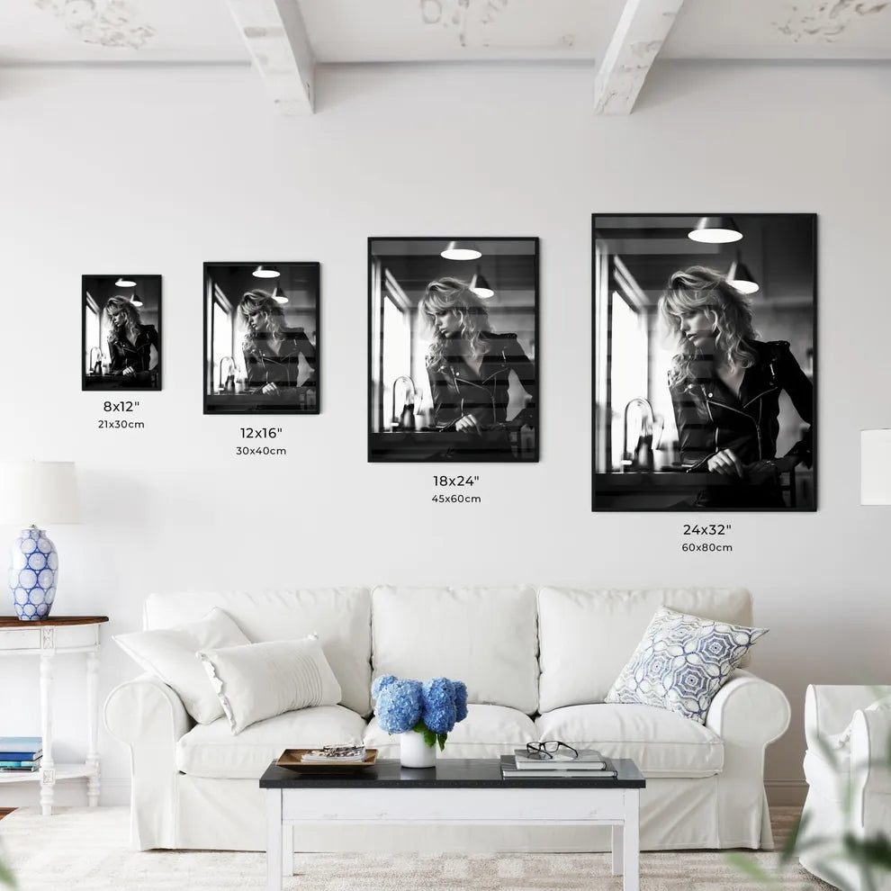 A Poster of leather goddess in a trendy kitc - Kitchen Hangings