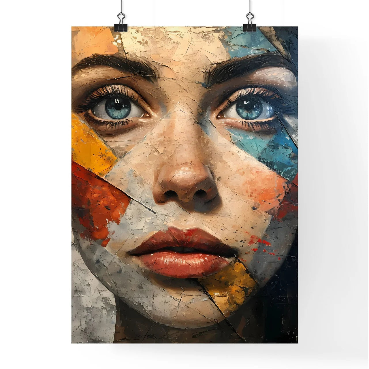 A Poster of a painting of a woman - A Woman' Poster