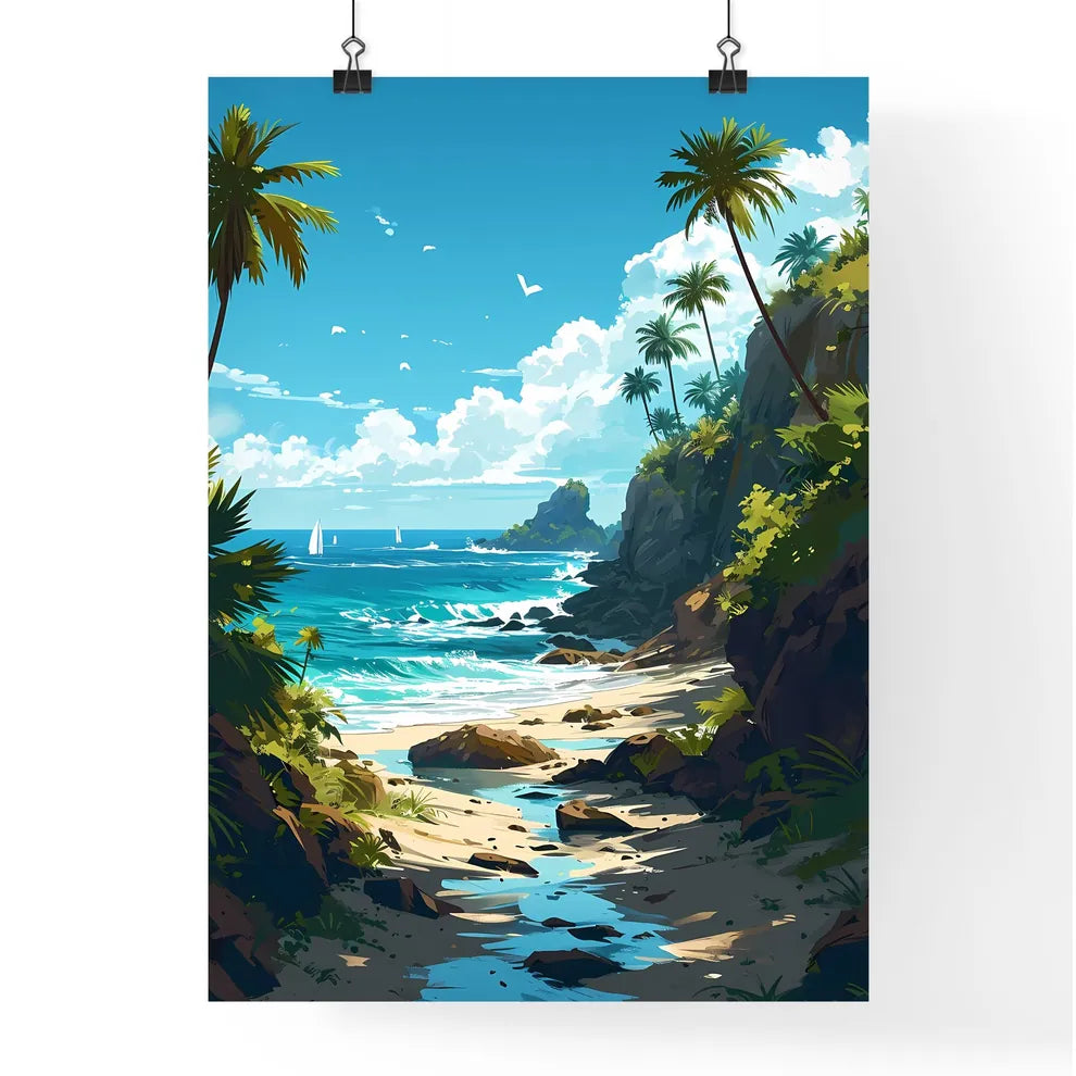 A Poster of Long Beach Art Sketch with clear Poster