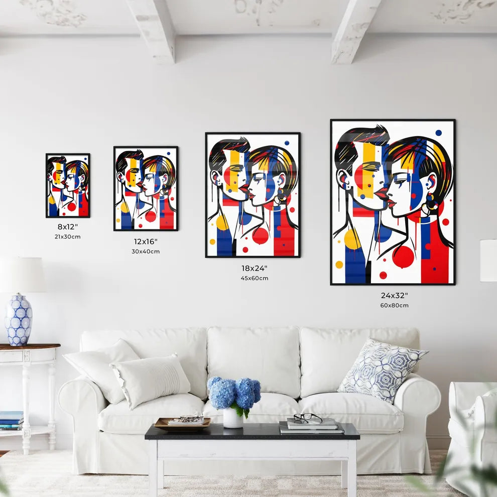 A Poster of minimalist barber art - A Man An - Kitchen Hangings