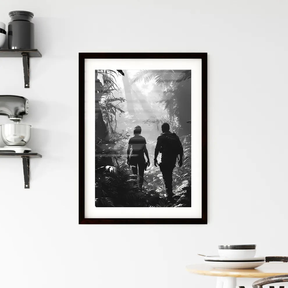 A Poster of travelers for the tshirt - A Man Framed Print