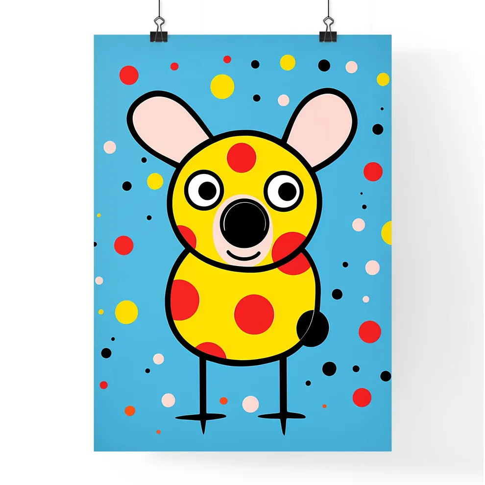 A Poster of minimalist pig art  Poster