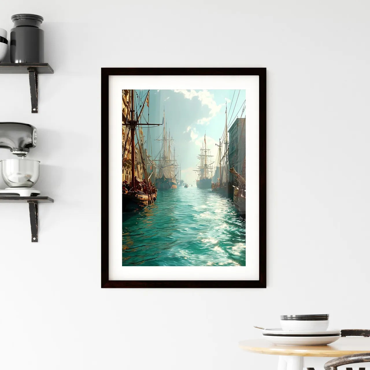A Poster of injured soldiers - A Group Of B Framed Print