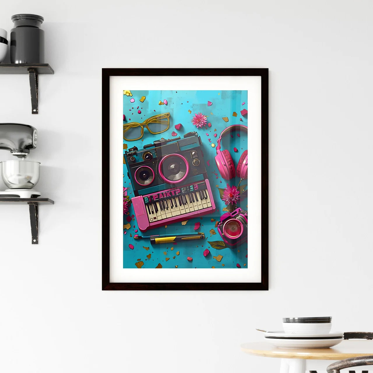A Poster of the 80's back to the 80's poster Framed Print