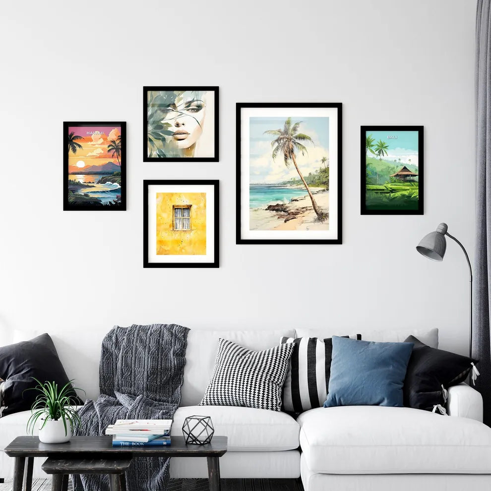A Poster of palm tree on paradise beach - A  Wall Art
