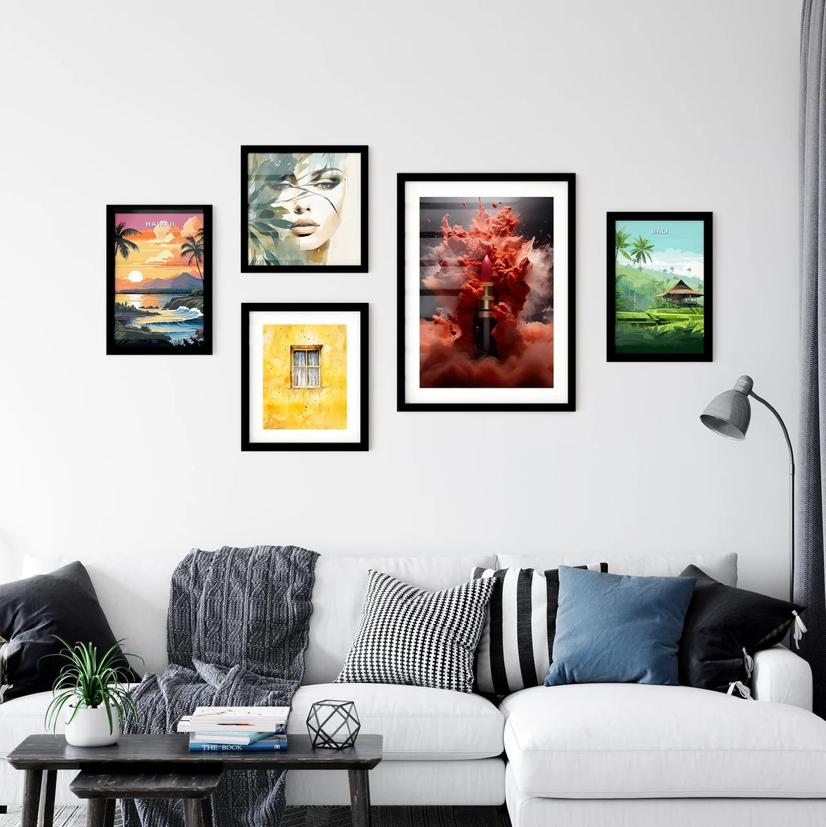 A Poster of powerful explosion of red dust - Wall Art