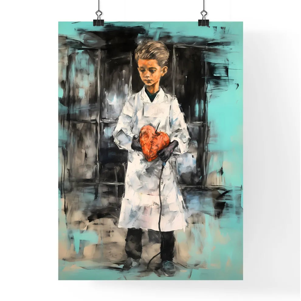 A Poster of kid dressed as a doctor  Poster
