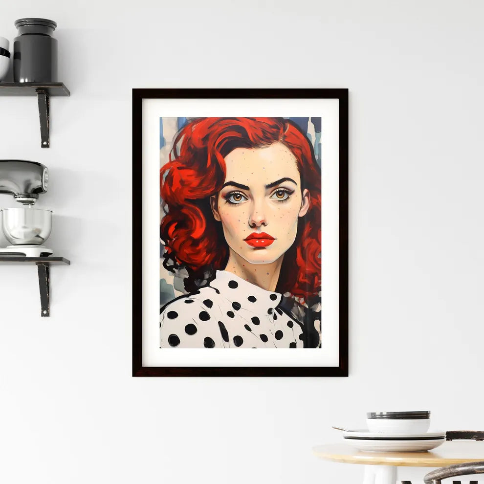 A Poster of young glamorous woman - A Woman  Framed Print