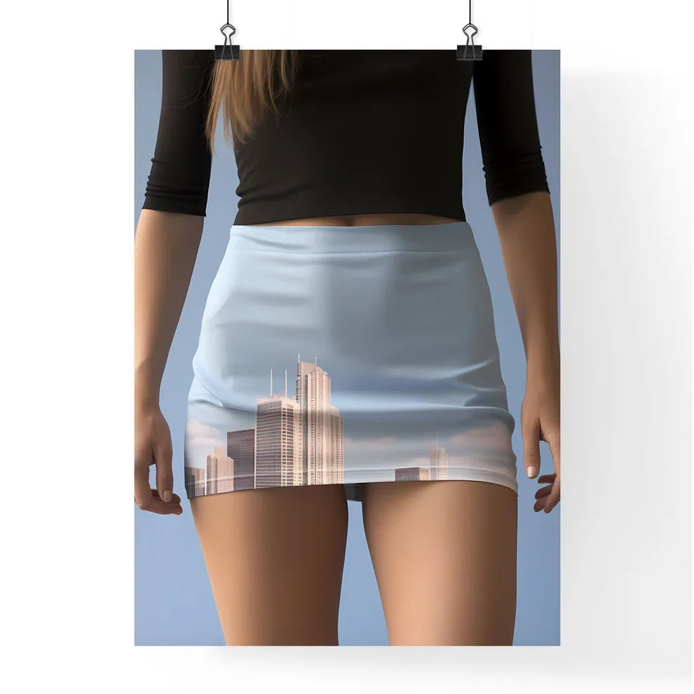 A Poster of Office lady extreme closeup - A  Poster