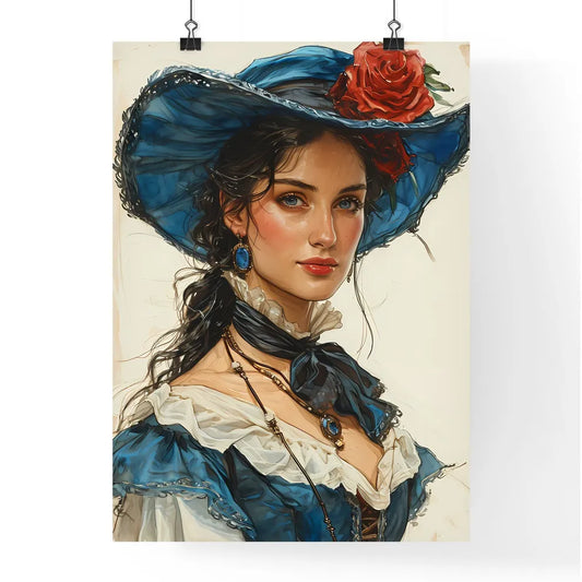 A Poster of a quirky lady has a secret - A W Poster