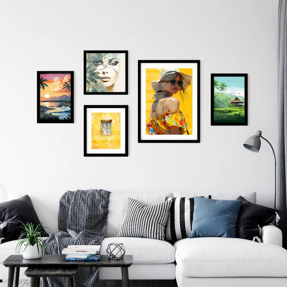 A Poster of paper art style illustration - A Wall Art