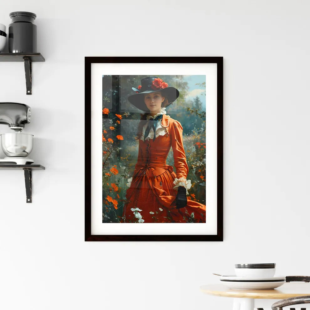A Poster of american fashion magazine styled Framed Print