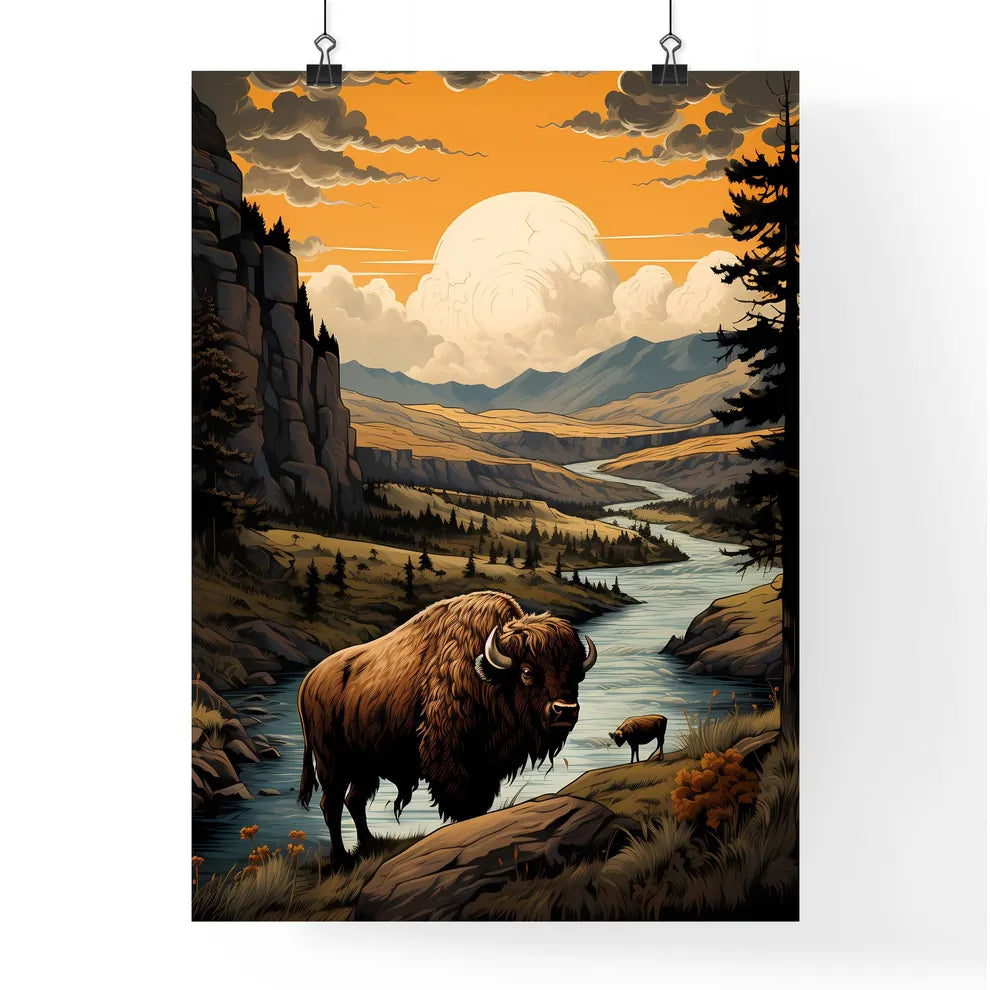 A Poster of Yellowstone National Park  Poster