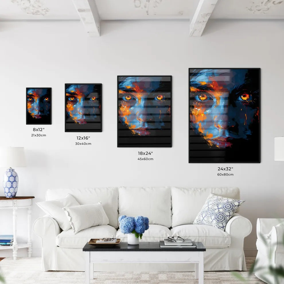 A Poster of a pair of animated eyes - A Clos - Kitchen Hangings