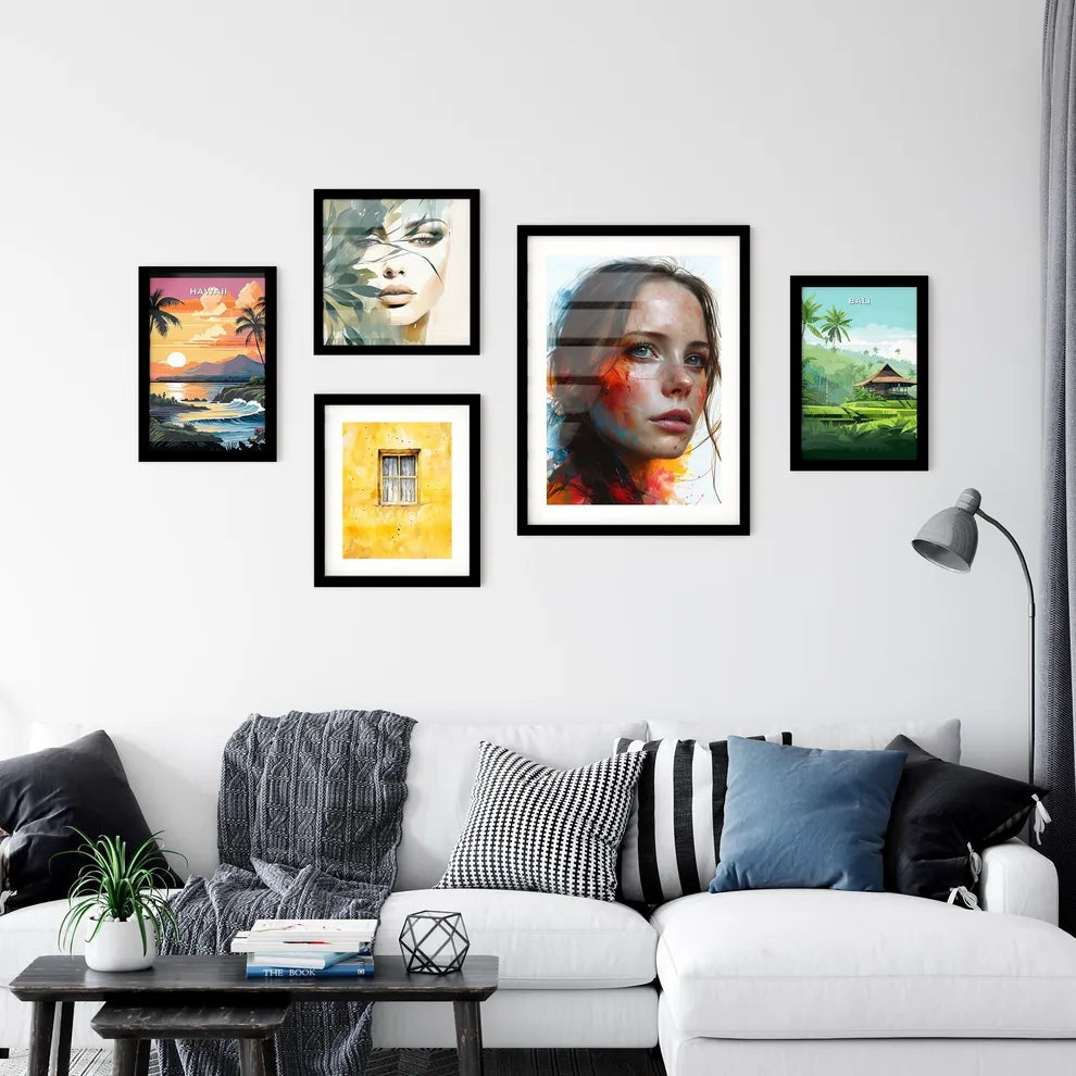 A Poster of digital color and sketch artist  Wall Art