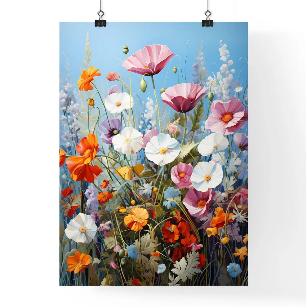 A Poster of In a sea of flowers - A Painting Poster